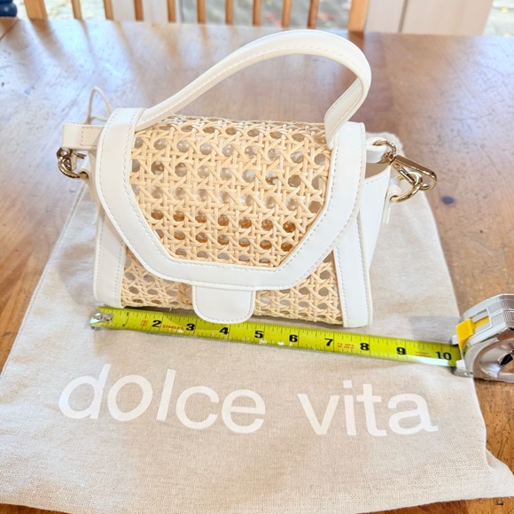 Dolce Vita White and Tan Purse - Picture 8 of 9